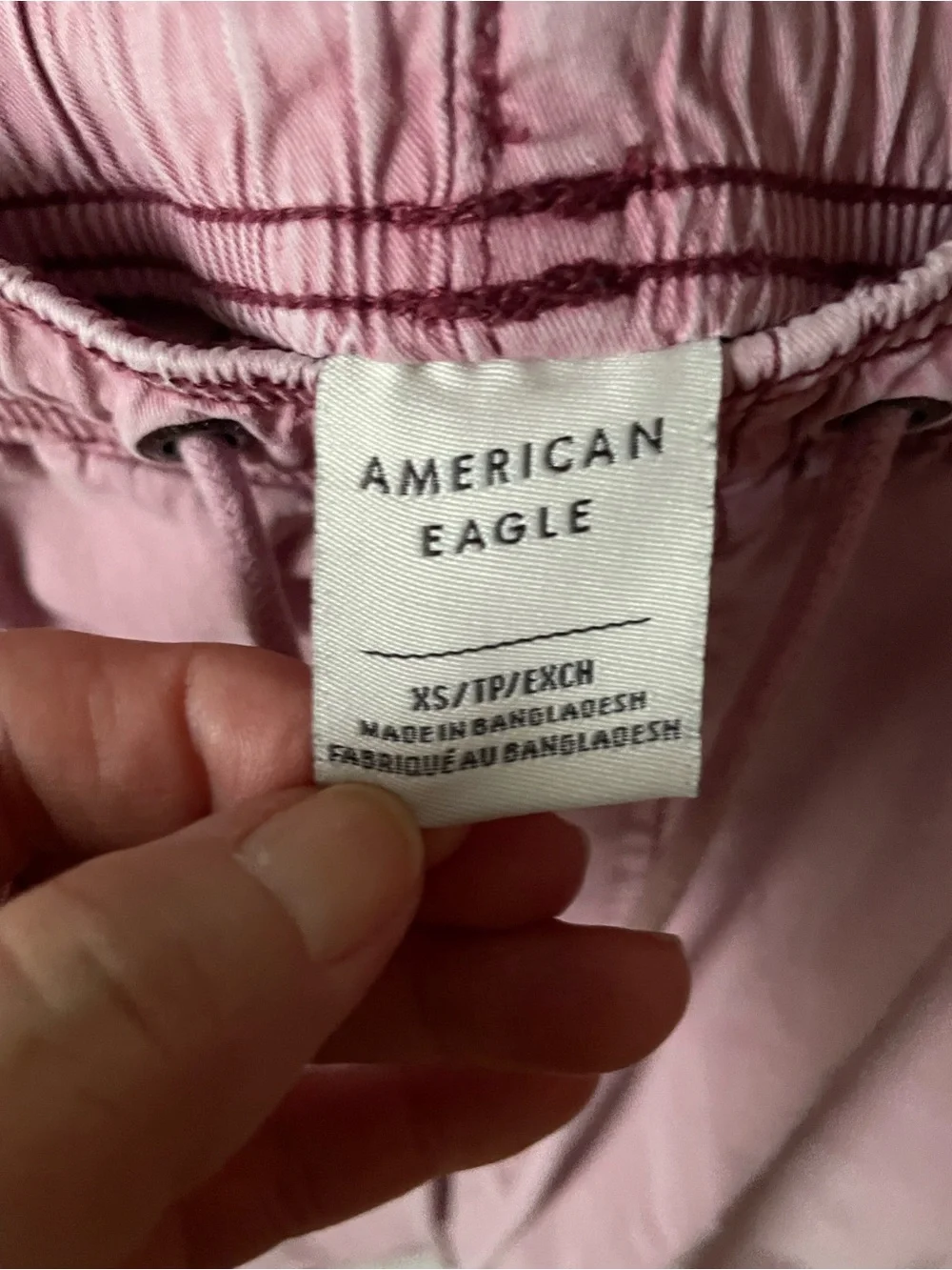 American Eagle Pink Elastic Waist Shorts